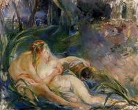 Morisot, Berthe - Two Nymphs Embracing